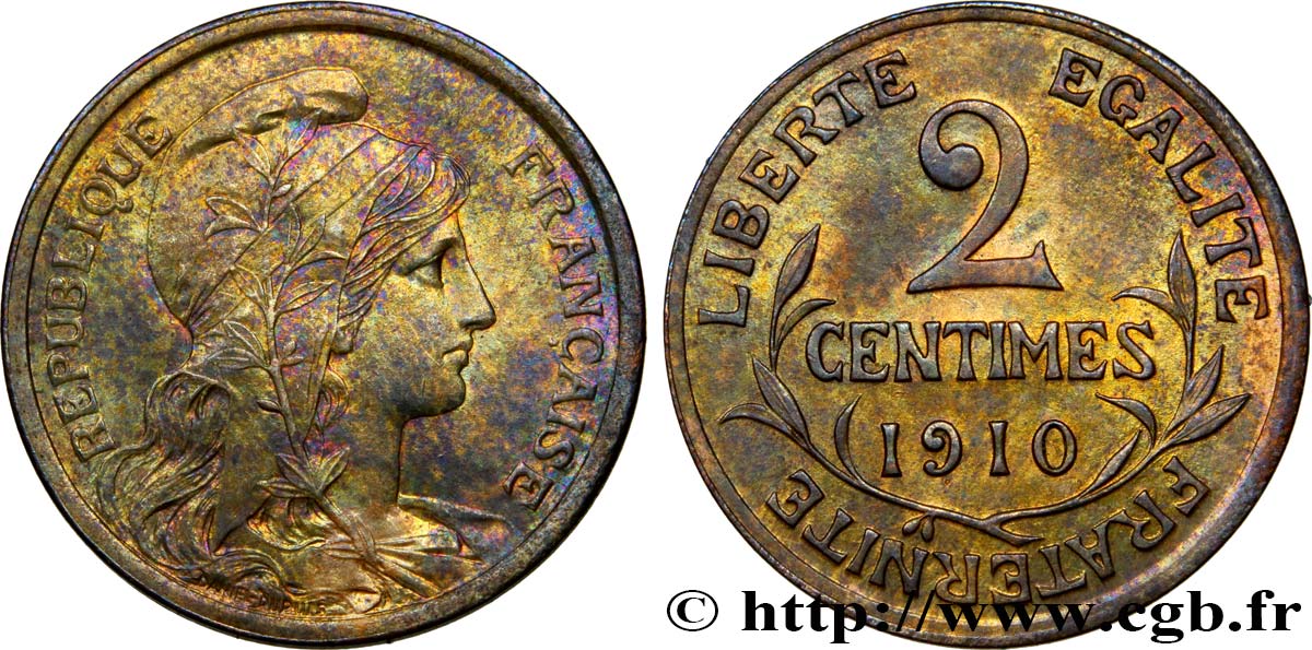 2 centimes Daniel-Dupuis 1910 Paris F.110/13 SUP 