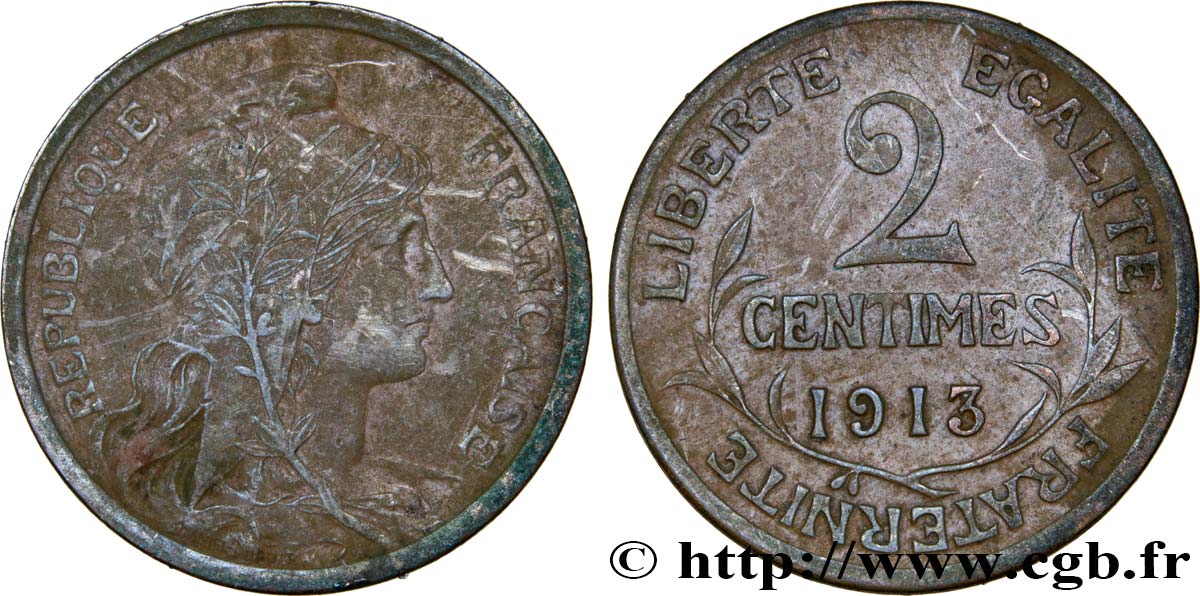 2 centimes Daniel-Dupuis 1913 Paris F.110/16 TB25 