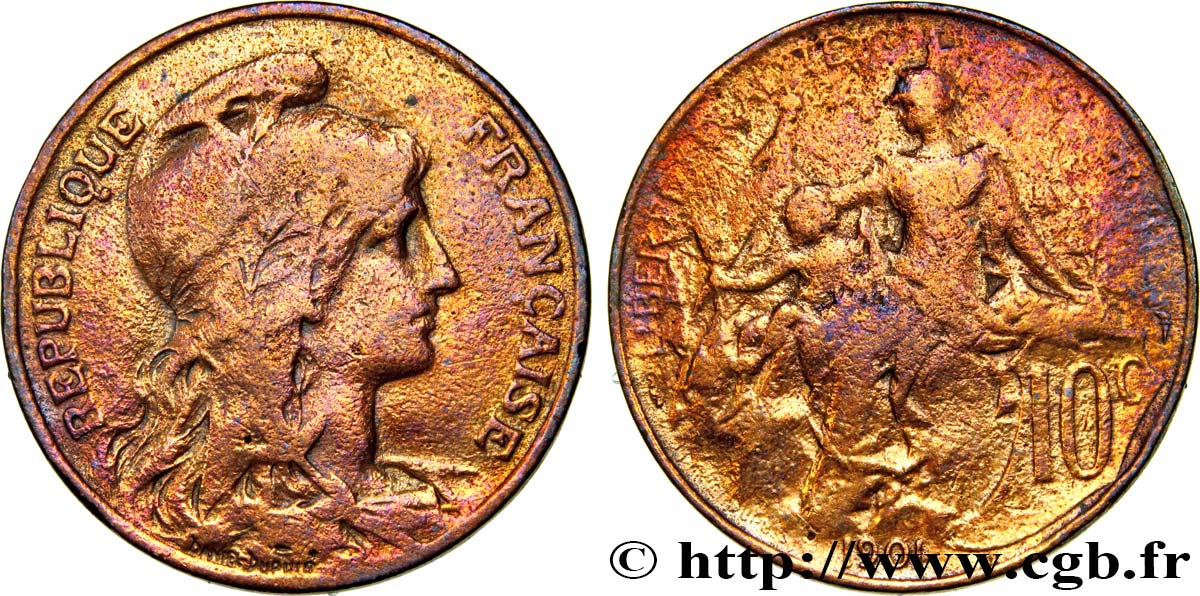 10 centimes Daniel-Dupuis 1901  F.136/10 SGE 