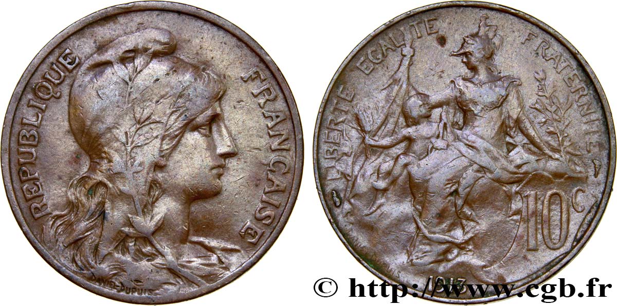 10 centimes Daniel-Dupuis 1913  F.136/22 TB35 