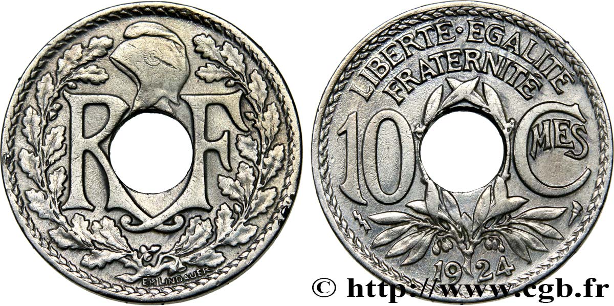 10 centimes Lindauer 1924 Poissy F.138/11 XF48 