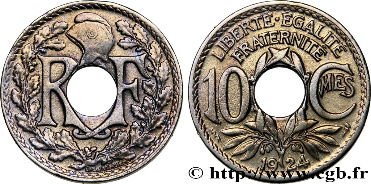 10 centimes Lindauer 1924 Poissy F.138/11 MBC 
