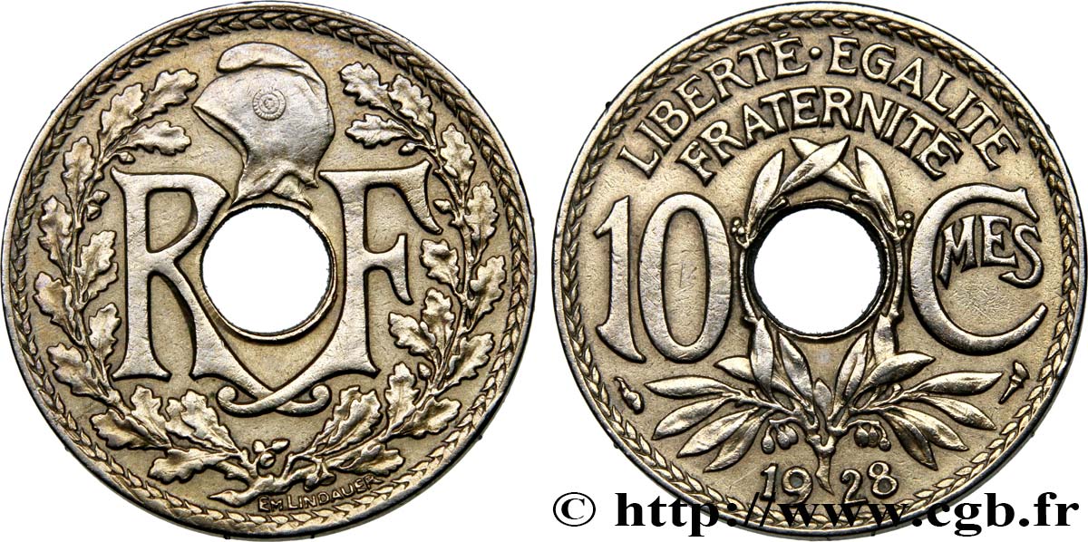10 centimes Lindauer 1928  F.138/15 MBC+ 