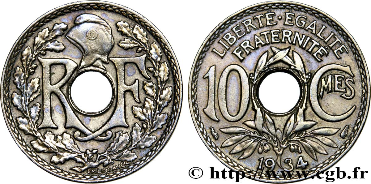 10 centimes Lindauer 1934  F.138/21 AU50 