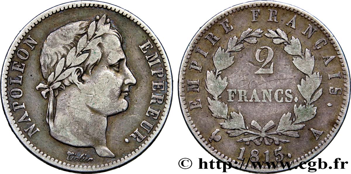 2 francs Cent-Jours 1815 Paris F.256/1 MB25 