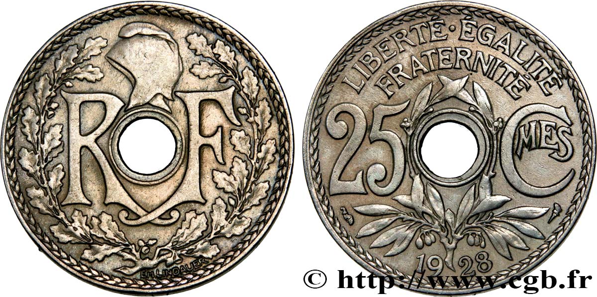 25 centimes Lindauer 1928  F.171/12 VF35 