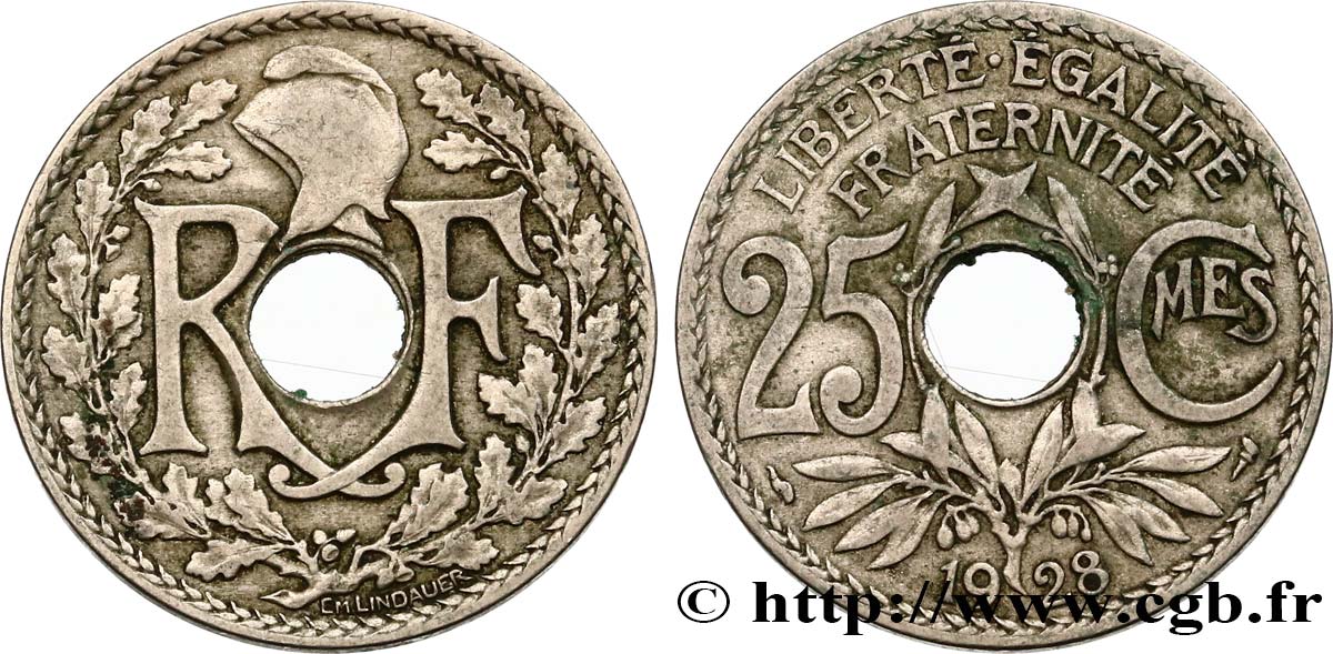 25 centimes Lindauer 1928  F.171/12 MB35 