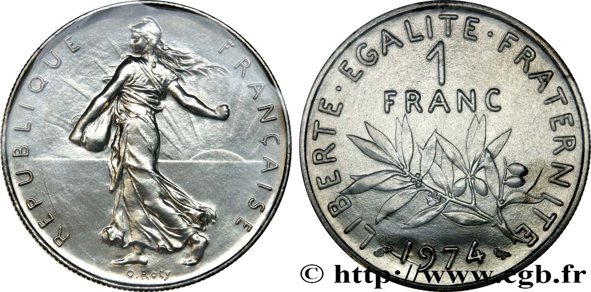 1 franc Semeuse, nickel 1974 Pessac F.226/19 FDC68 