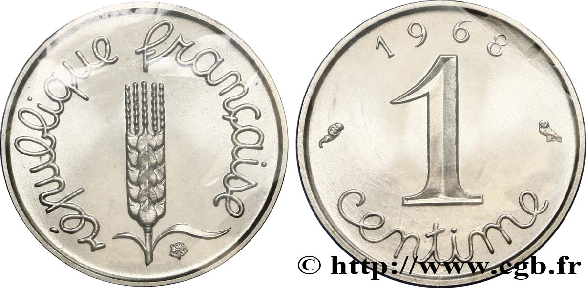 1 centime Épi 1968 Paris F.106/15 FDC68 