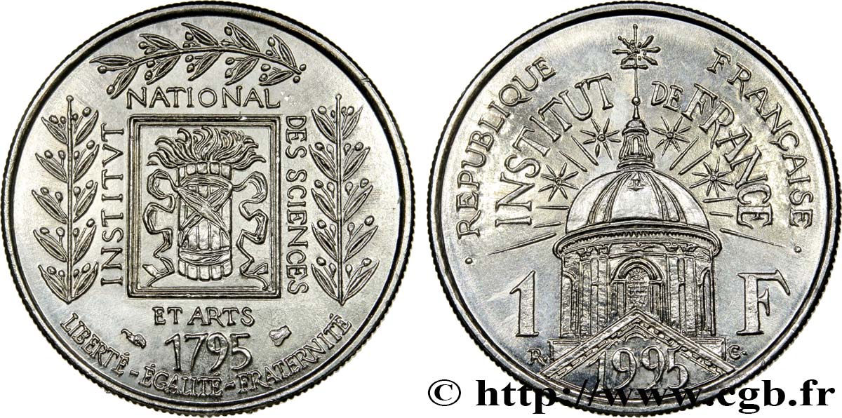 1 franc Institut de France 1995  F.230/2 SPL63 