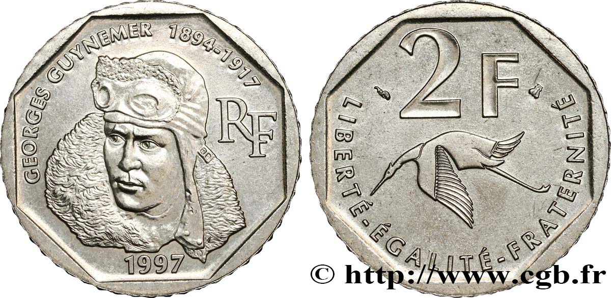 2 francs Georges Guynemer 1997  F.275/2 BB50 