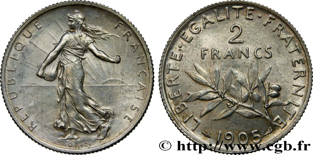 2 francs Semeuse 1905  F.266/9 VZ58 