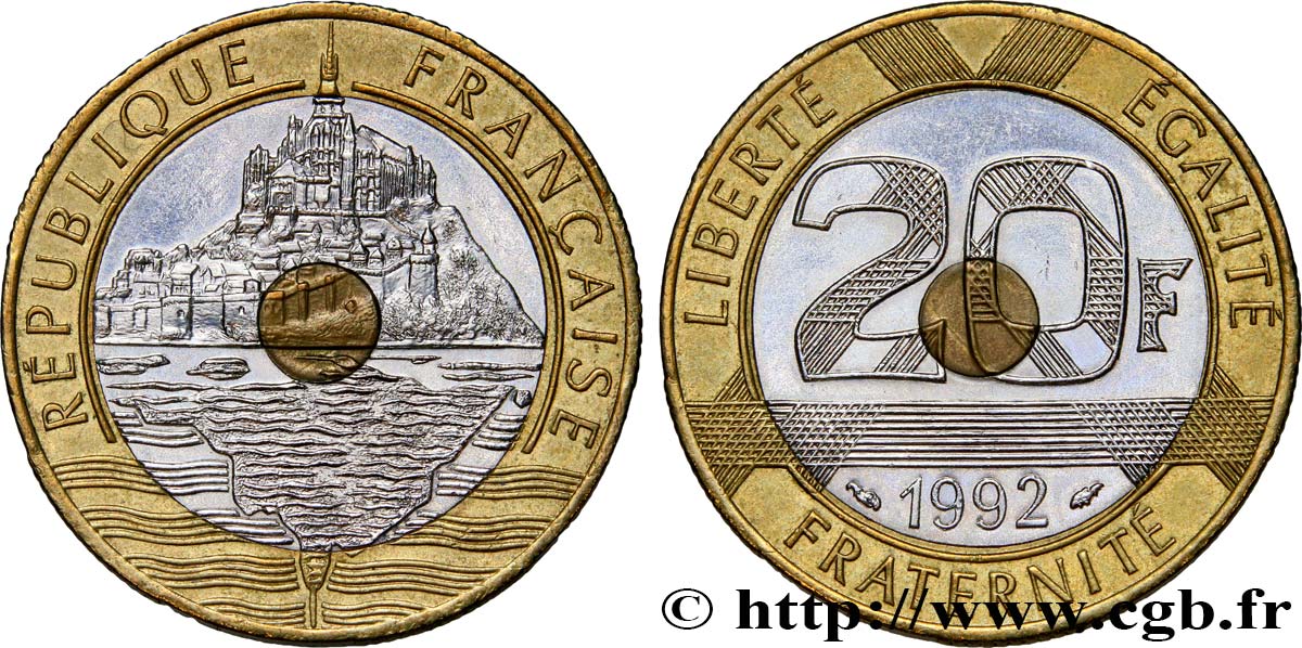 20 francs Mont Saint-Michel 1992 Pessac F.403/2 SPL60 