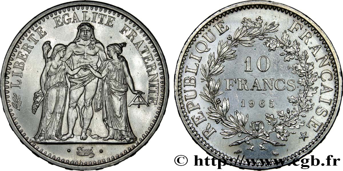 10 francs Hercule 1965  F.364/3 SPL55 