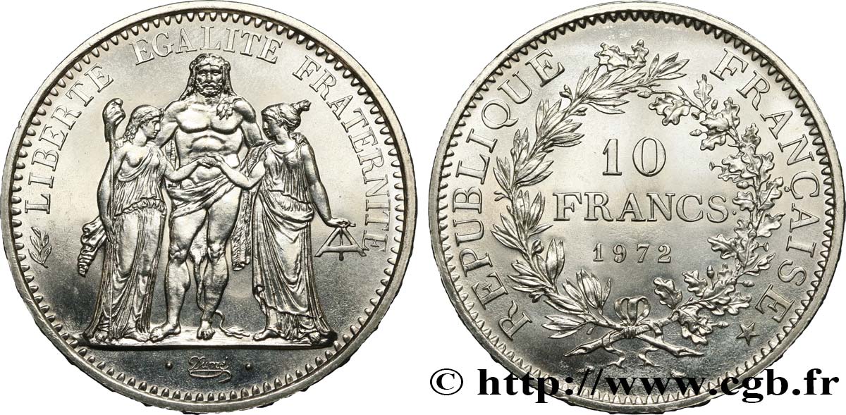 10 francs Hercule 1972  F.364/11 SPL64 