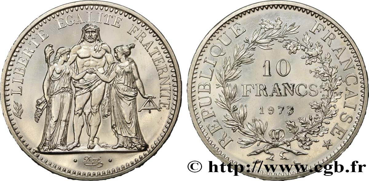 10 francs Hercule 1973  F.364/12 SUP 
