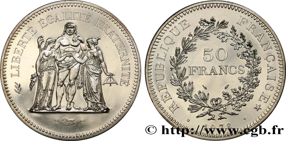 50 francs Hercule 1978  F.427/6 MS65 