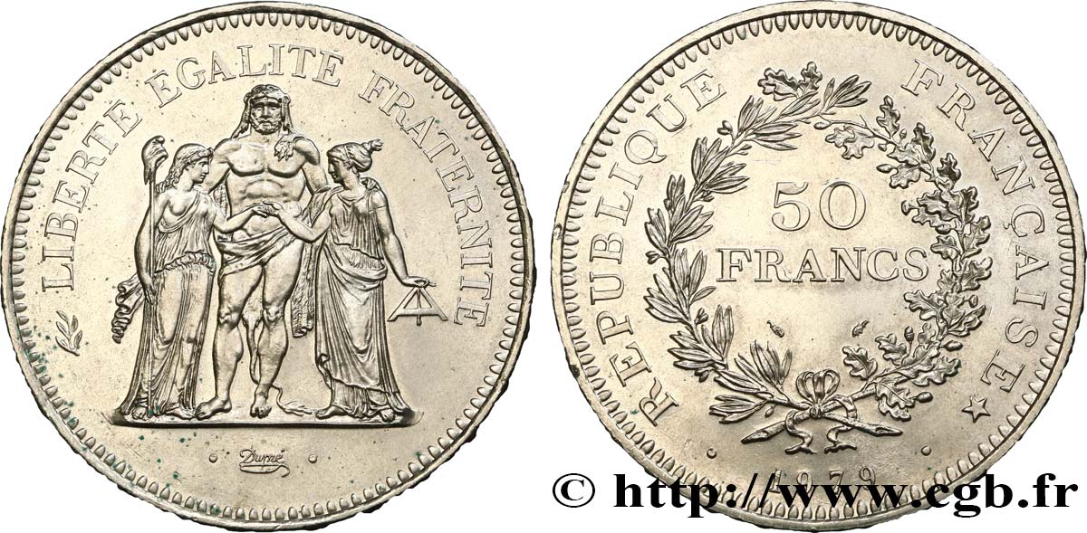 50 francs Hercule 1979  F.427/7 MS60 