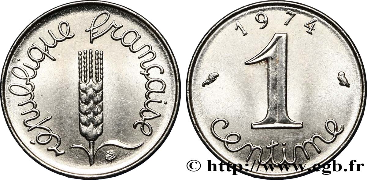 1 centime Épi 1974 Pessac F.106/25 AU58 