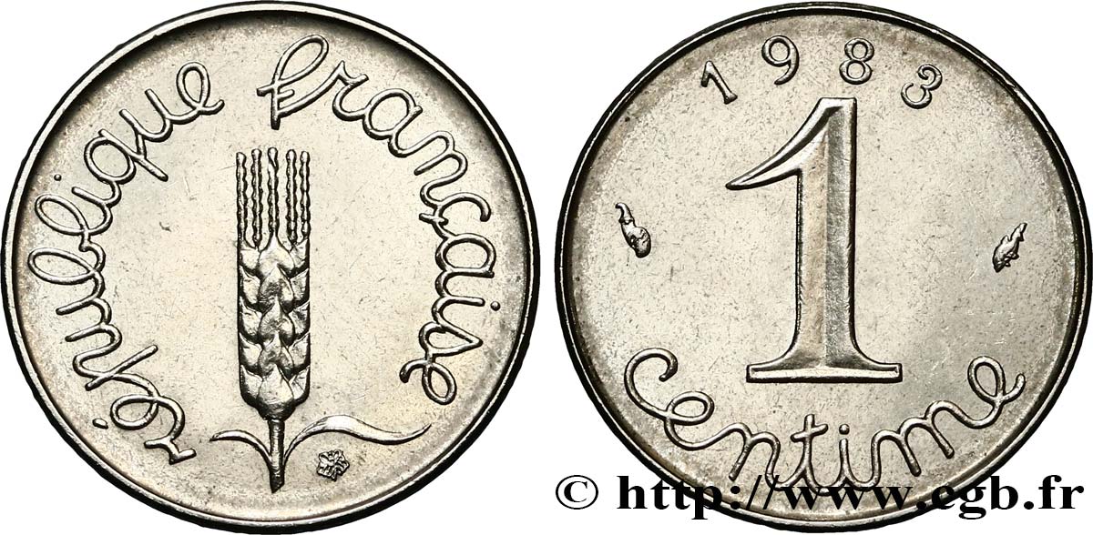 1 centime Épi 1983 Pessac F.106/40 MS62 