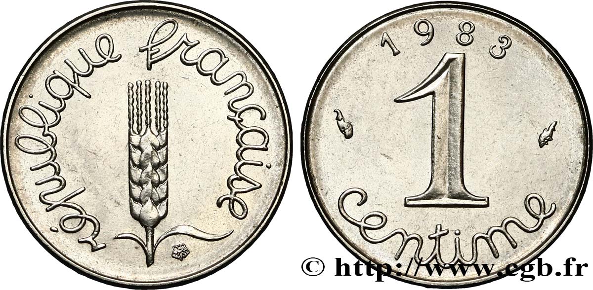 1 centime Épi 1983 Pessac F.106/40 MS62 