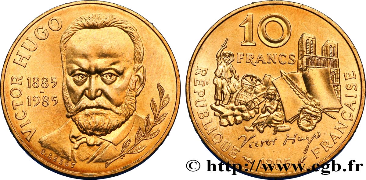 10 francs Victor Hugo 1985  F.370/2 EBC62 