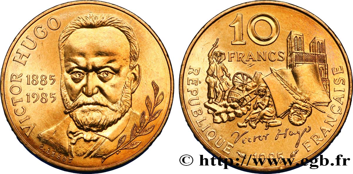 10 francs Victor Hugo 1985  F.370/2 SPL63 