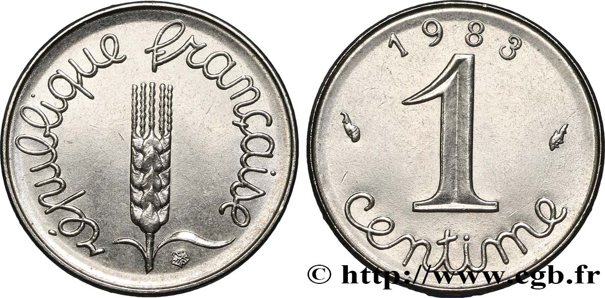 1 centime Épi 1983 Pessac F.106/40 MS60 