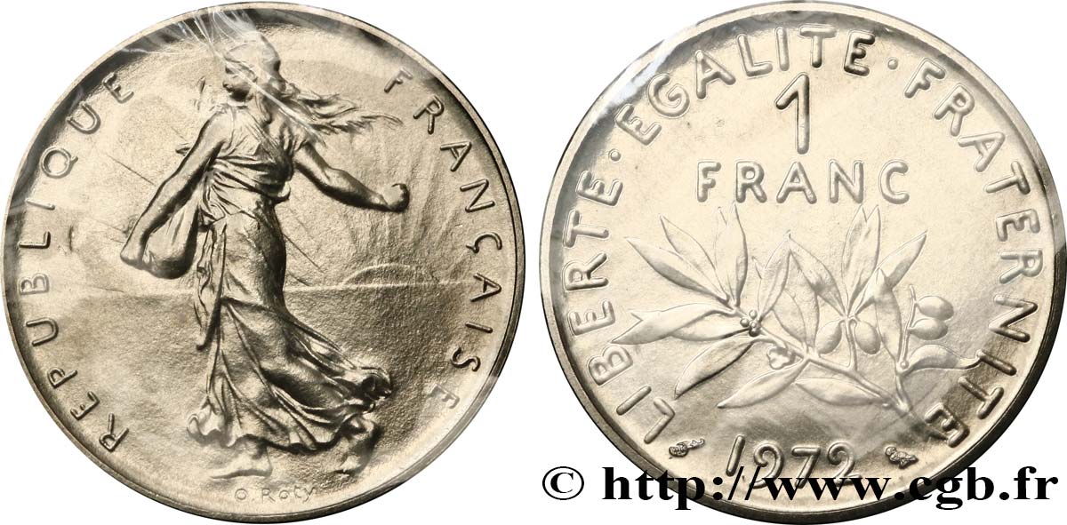 1 franc Semeuse, nickel 1972 Paris F.226/17 ST68 