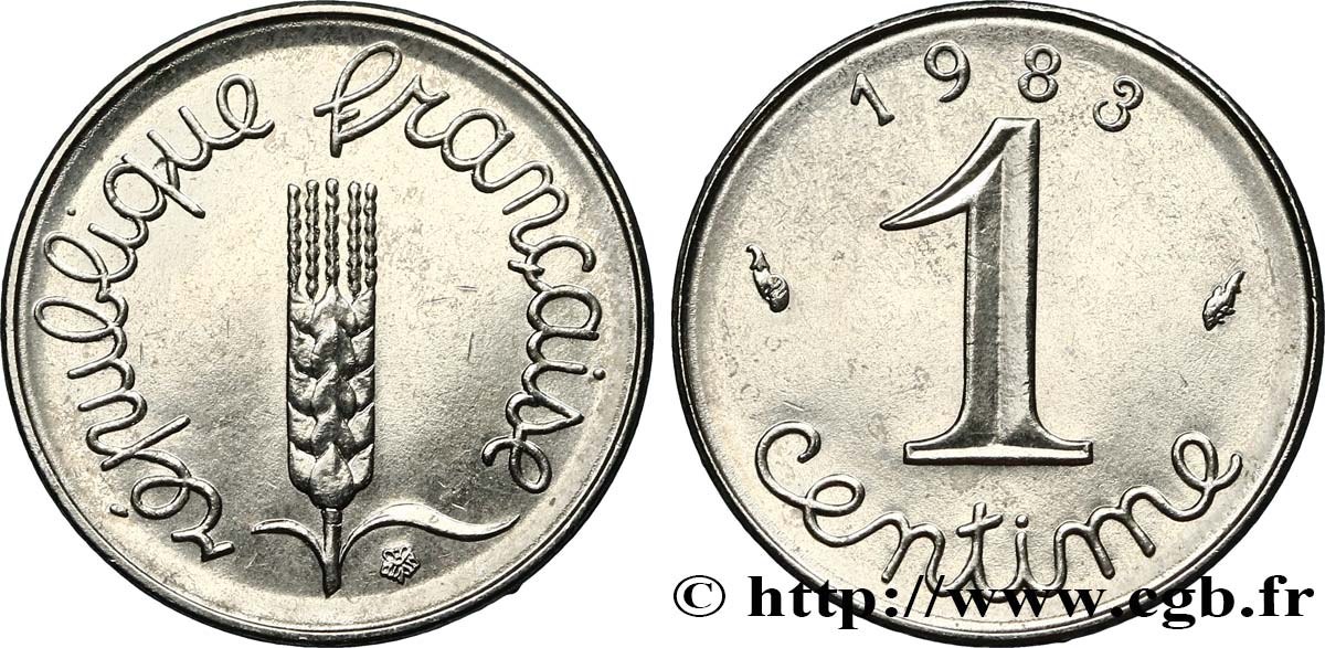 1 centime Épi 1983 Pessac F.106/40 SUP60 