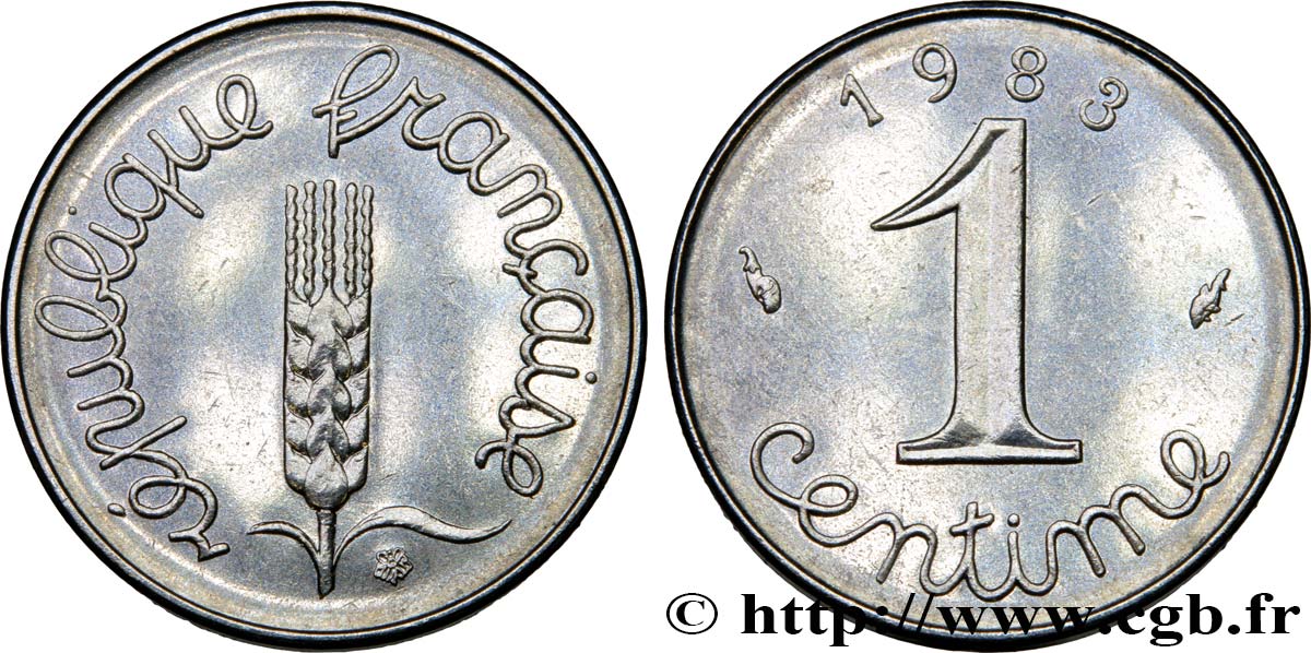1 centime Épi 1983 Pessac F.106/40 SUP60 