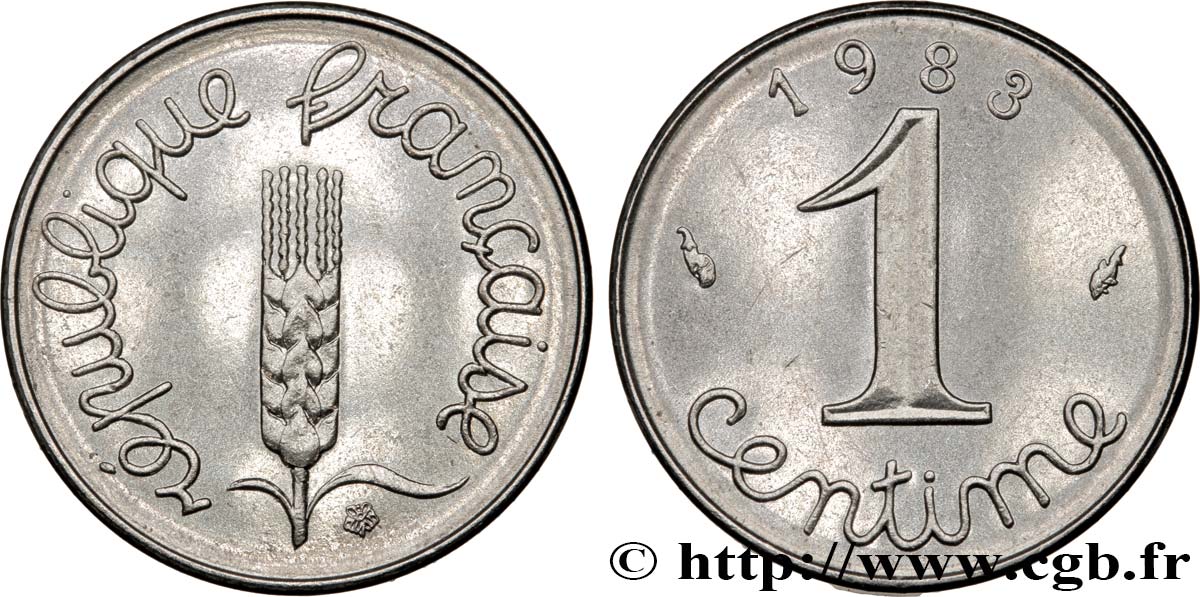 1 centime Épi 1983 Pessac F.106/40 MS62 