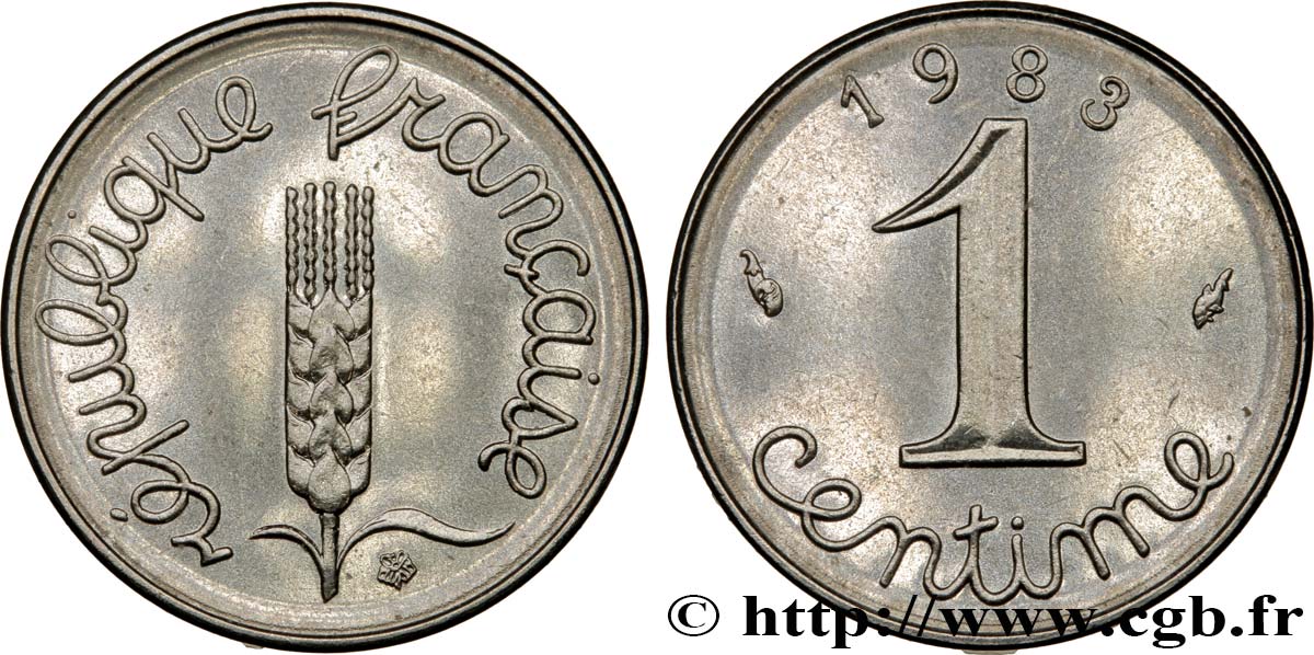 1 centime Épi 1983 Pessac F.106/40 SPL63 