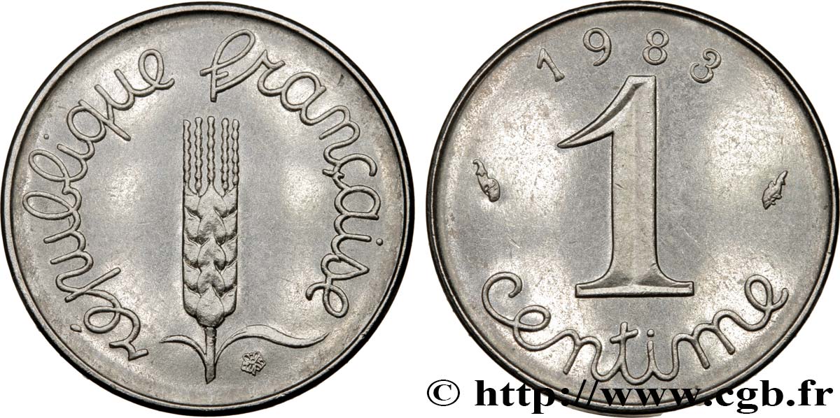 1 centime Épi 1983 Pessac F.106/40 MS60 