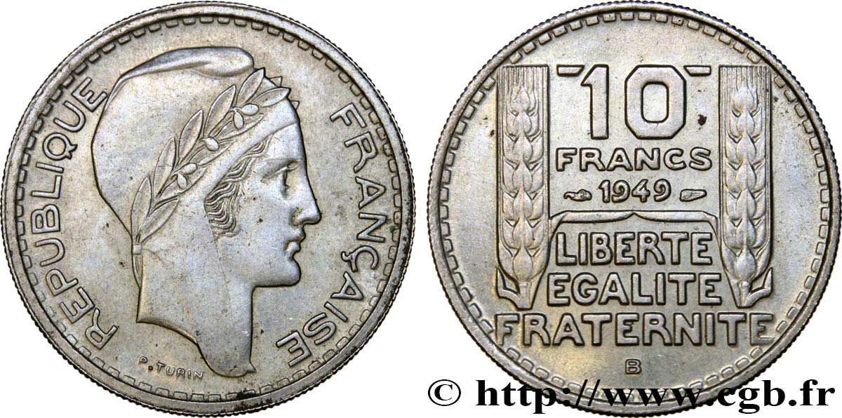 10 francs Turin, petite tête 1949 Beaumont-Le-Roger F.362/7 SS52 