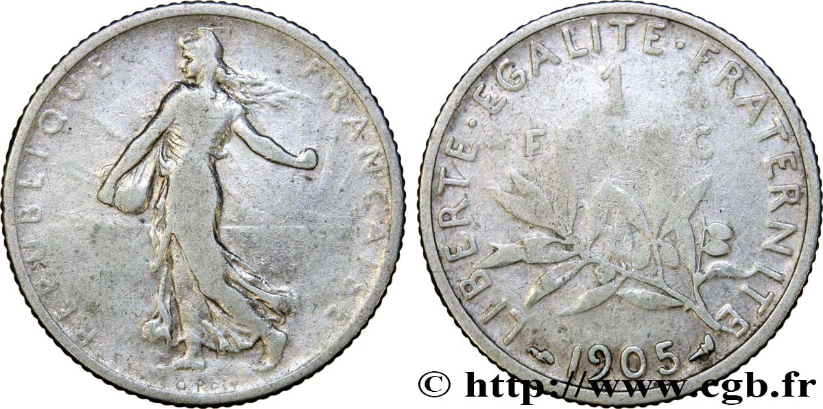 1 franc Semeuse 1905  F.217/10 BC20 