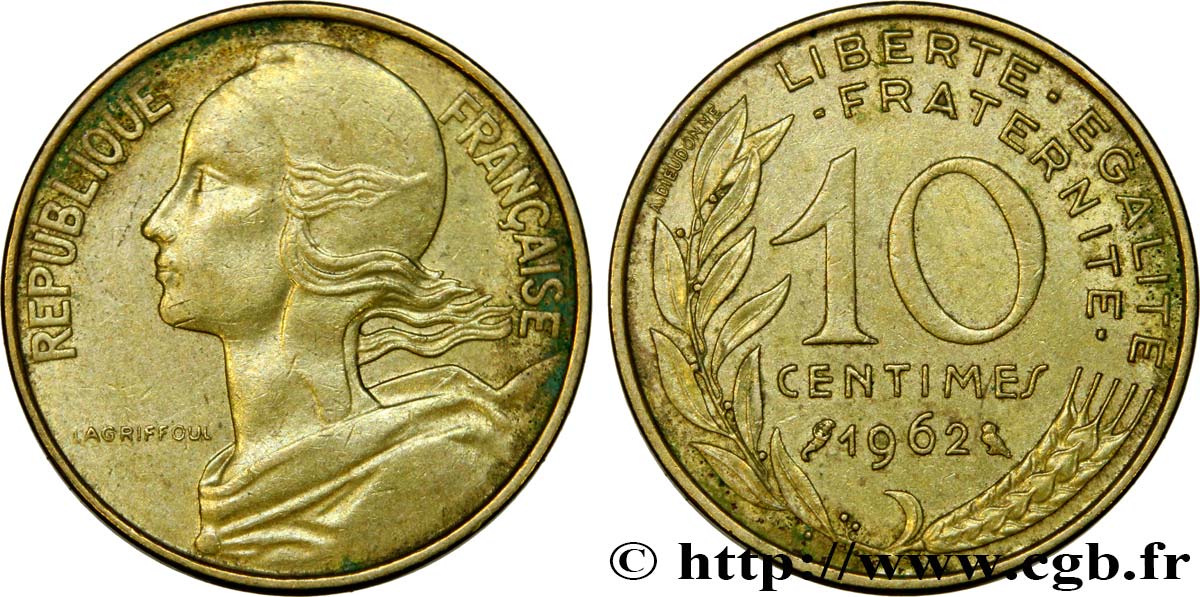 10 centimes Marianne 1962 Paris F.144/2 BB48 