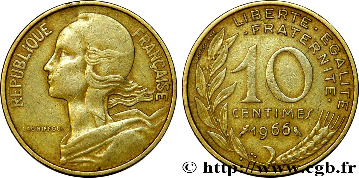 10 centimes Marianne 1966 Paris F.144/6 BC35 