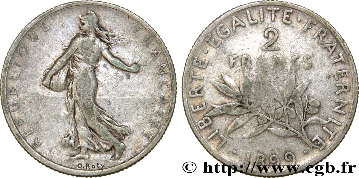 2 francs Semeuse 1899  F.266/3 VF20 