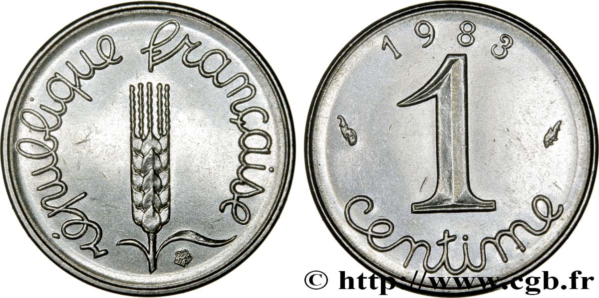 1 centime Épi 1983 Pessac F.106/40 SPL62 