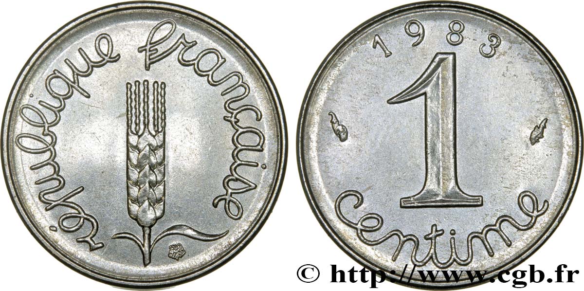1 centime Épi 1983 Pessac F.106/40 MS63 