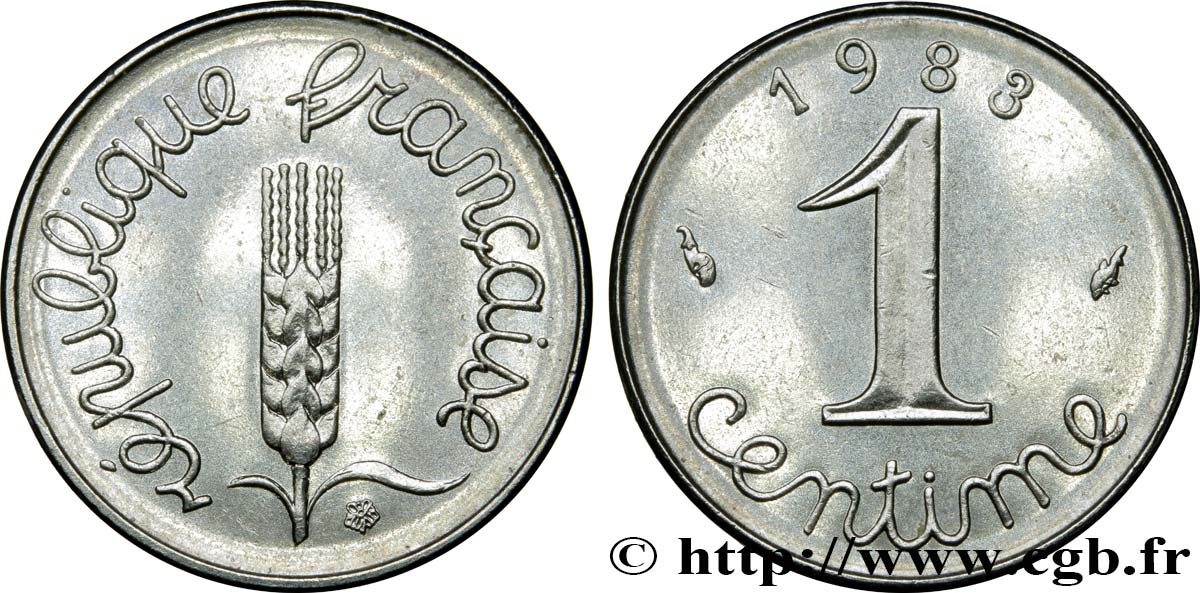 1 centime Épi 1983 Pessac F.106/40 SUP62 