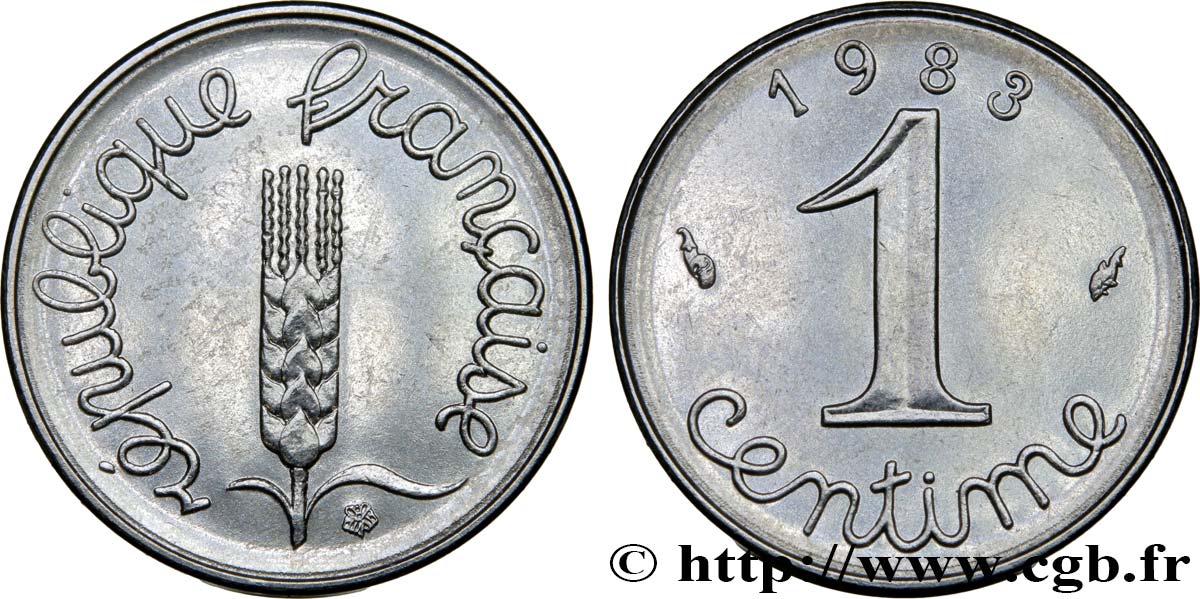 1 centime Épi 1983 Pessac F.106/40 SPL63 