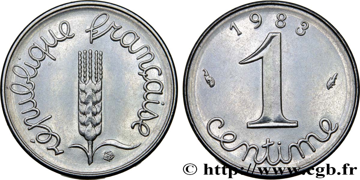 1 centime Épi 1983 Pessac F.106/40 SPL63 