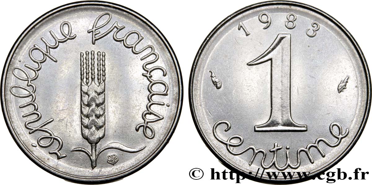 1 centime Épi 1983 Pessac F.106/40 SPL63 