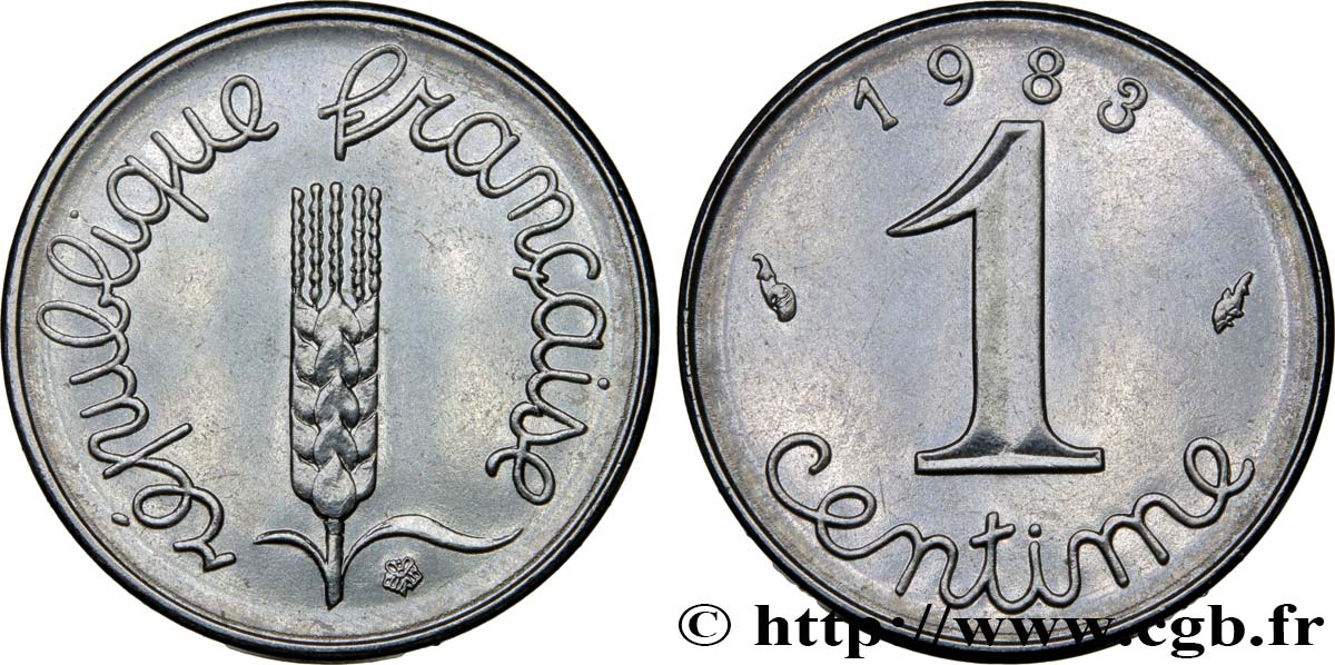 1 centime Épi 1983 Pessac F.106/40 SPL63 
