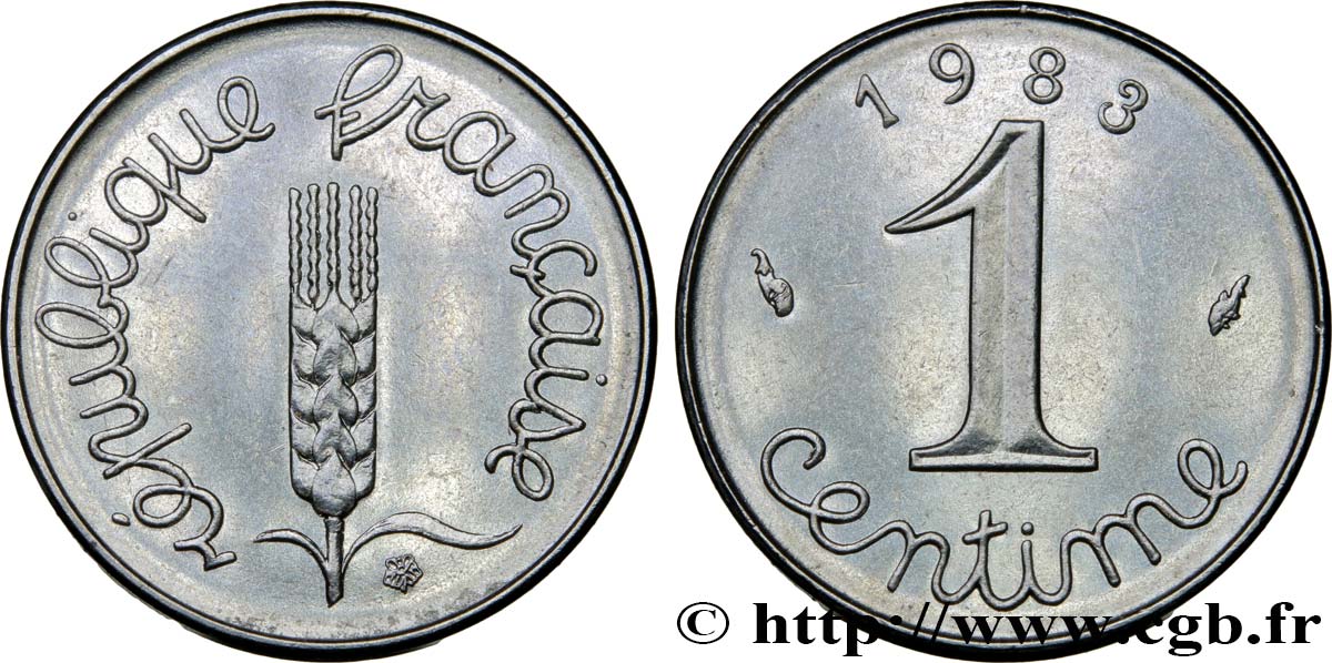 1 centime Épi 1983 Pessac F.106/40 SUP62 