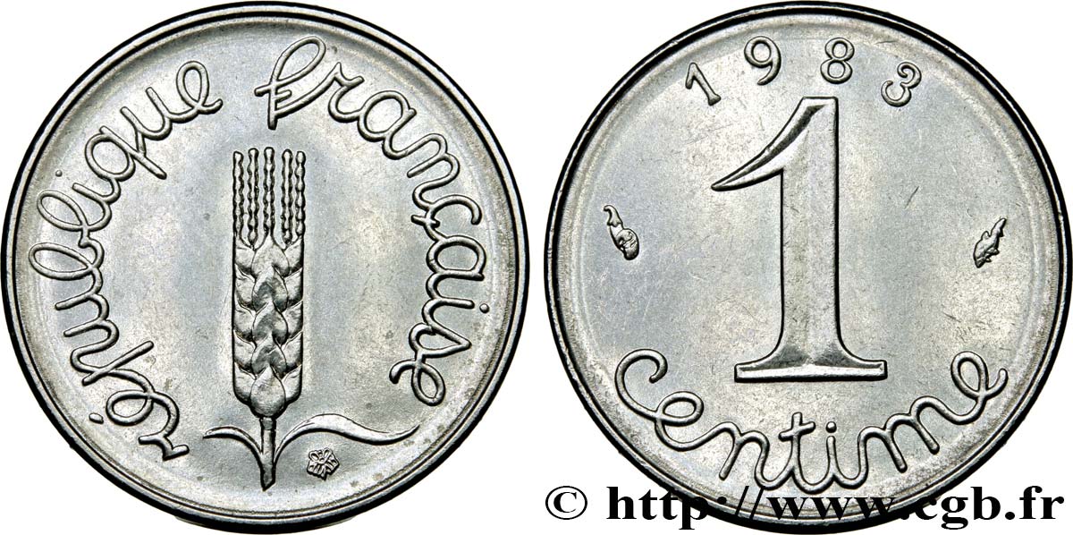 1 centime Épi 1983 Pessac F.106/40 MS62 