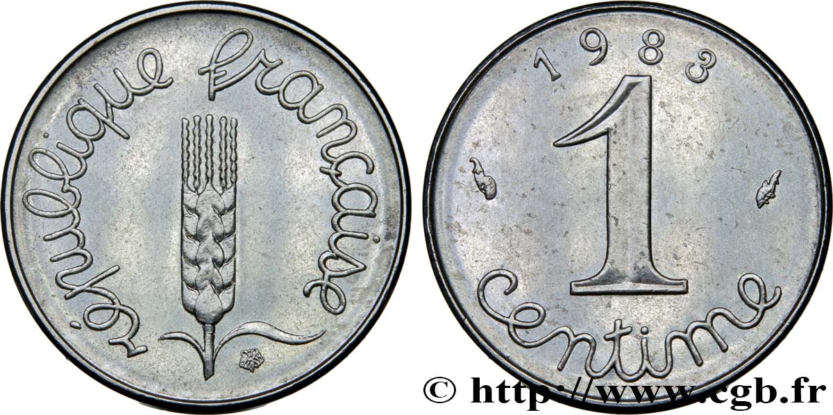 1 centime Épi 1983 Pessac F.106/40 MS63 