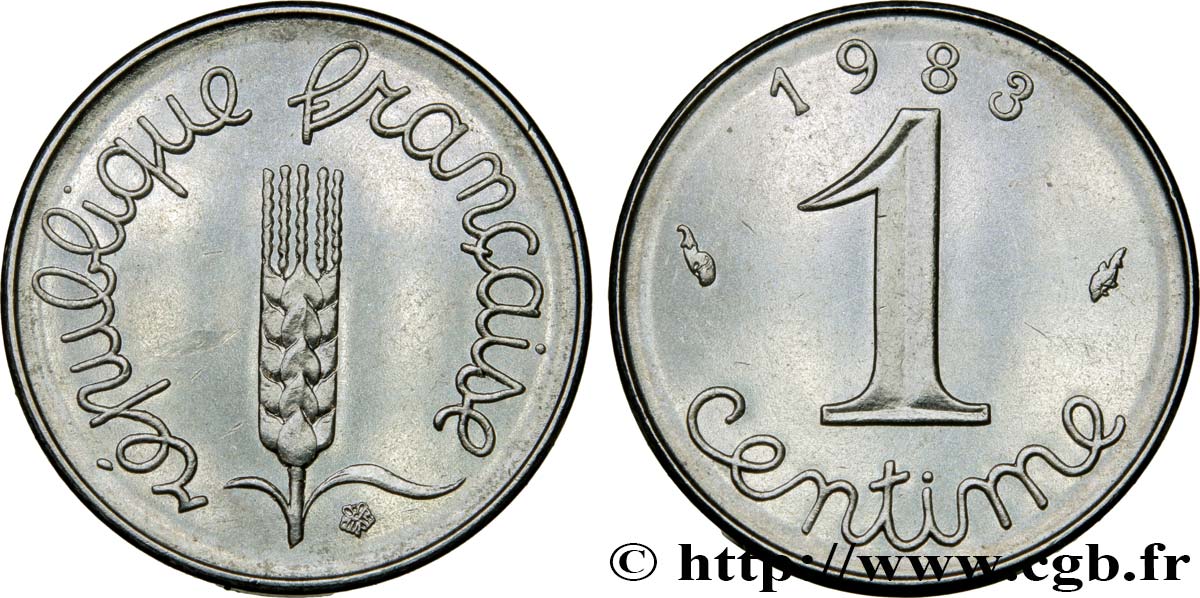 1 centime Épi 1983 Pessac F.106/40 MS63 